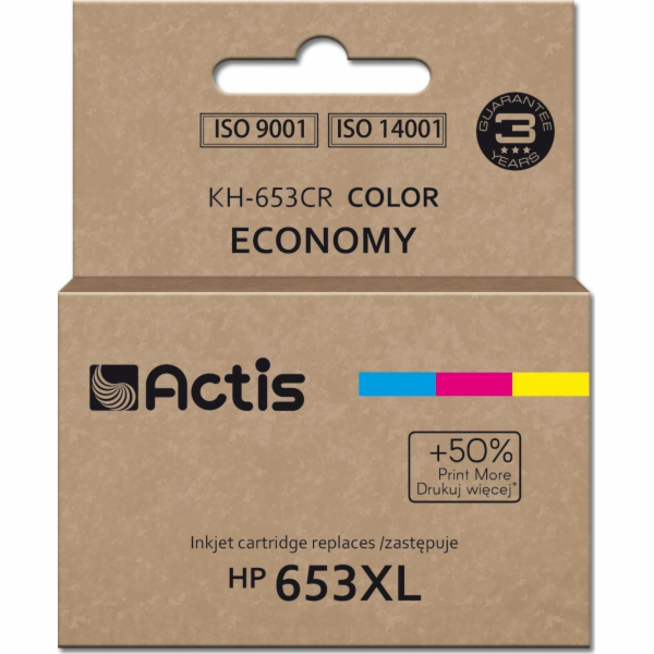 Actis KH-653CR, náhradní inkoust do tiskárny HP 653XL 3YM...