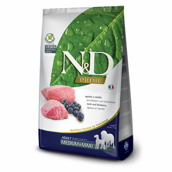 Farmina N&D Prime Lamb & Blueberry Adult Medium & Maxi – ...