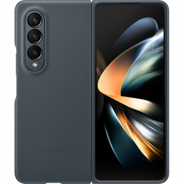 Samsung Kožený kryt Z Fold4 Moss Gray