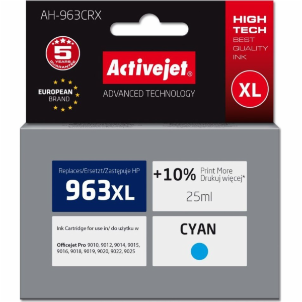 Activejet AH-963CRX inkoust pro tiskárny HP, Náhradní ink...