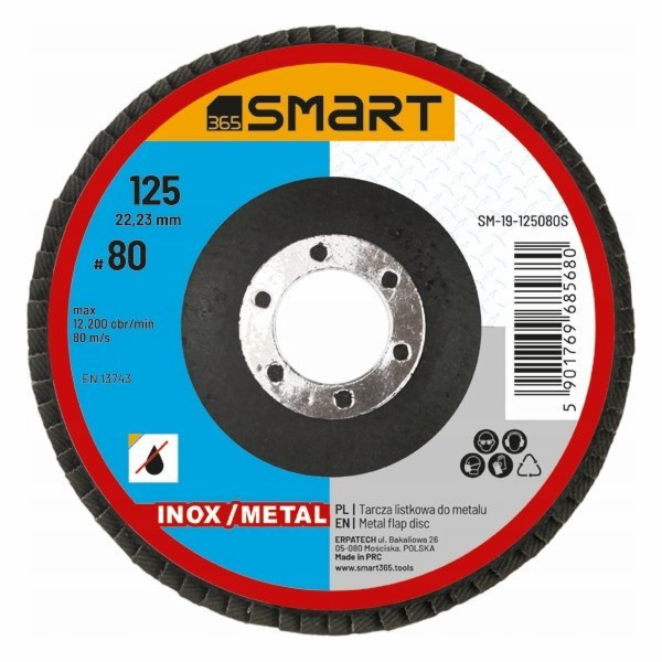 Chytrý lamelový kotouč inox/kov 125mm gr 80 smart