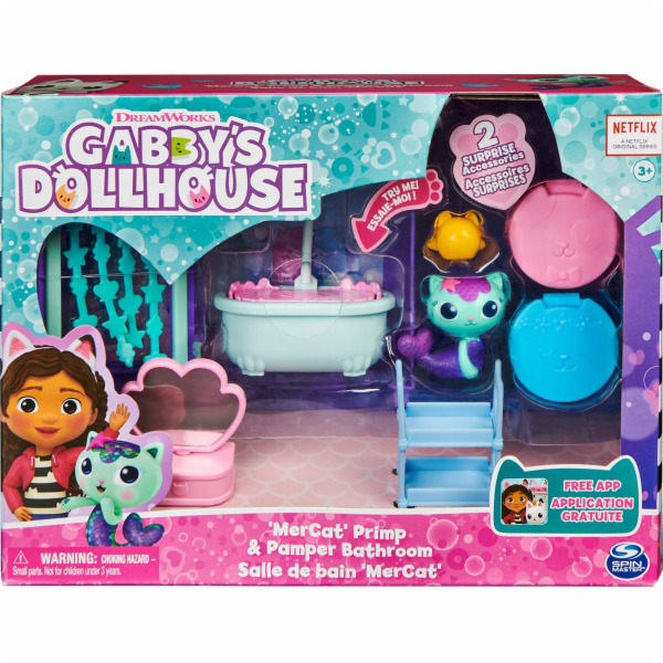 "Gabby's Dollhouse Deluxe Room Koupelna, figurka na hraní"
