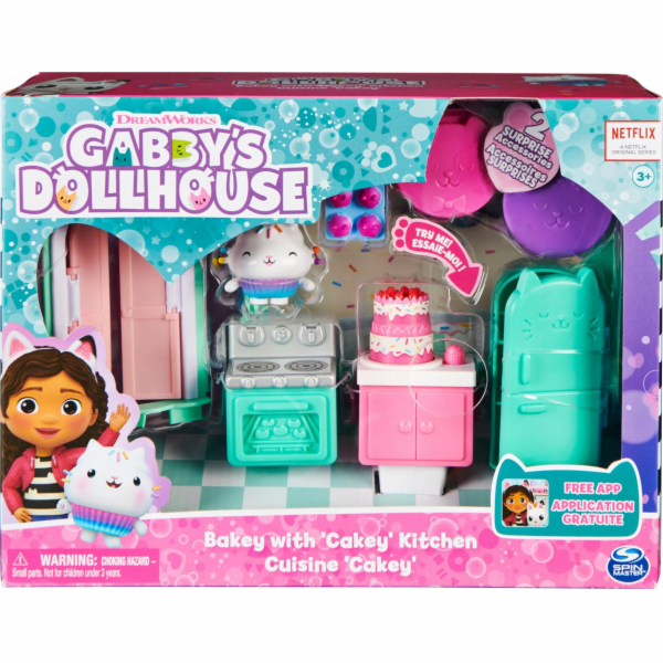 Gabby's Dollhouse Deluxe Room Kitchen, figurka na hraní