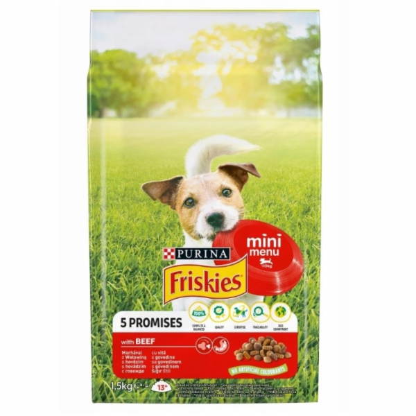 FRISKIES Mini Menu Hovězí maso se zeleninou - suché krmiv...