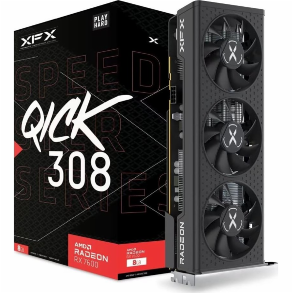Radeon RX 7600 SPEEDSTER QICK308 BLACK, grafická karta