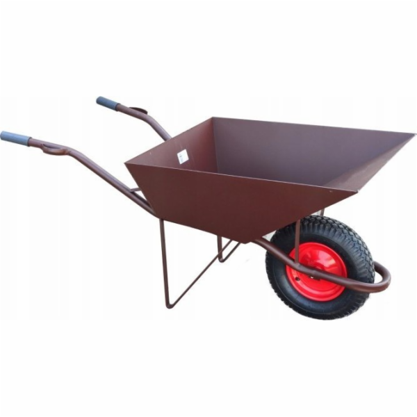 AWTools STAVEBNÍ KOLEČEK 85L/2,0mm HNĚDÝ + OCHRANNÝ KRYT ...