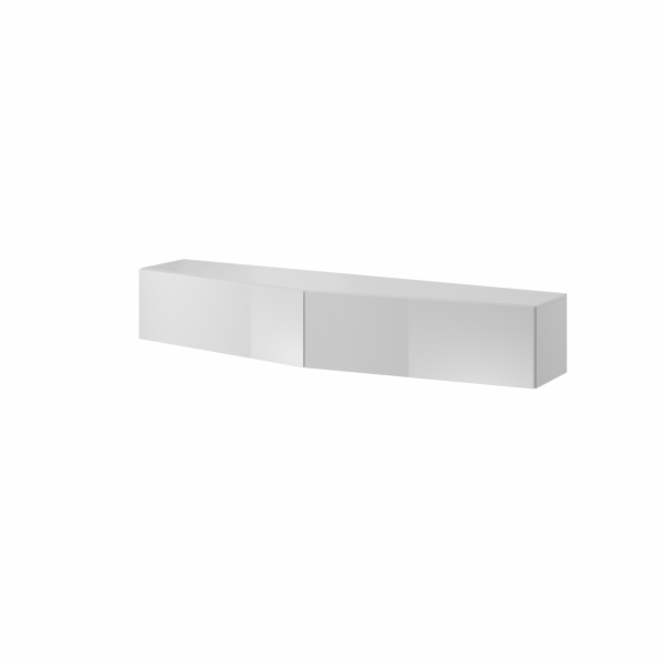 Cama TV stolek VIGO SLANT 180cm (2x90) bílá/bílý lesk