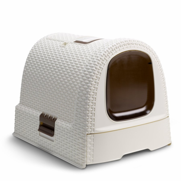 Toaleta pro kočky Rattan Vintage-mocha
