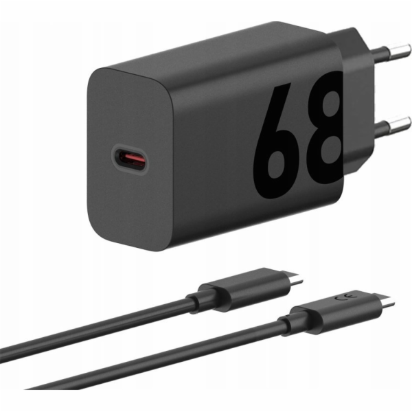 Motorola SJMC682 TurboPower 68W + kabel 1m USB-C/USB-C černá