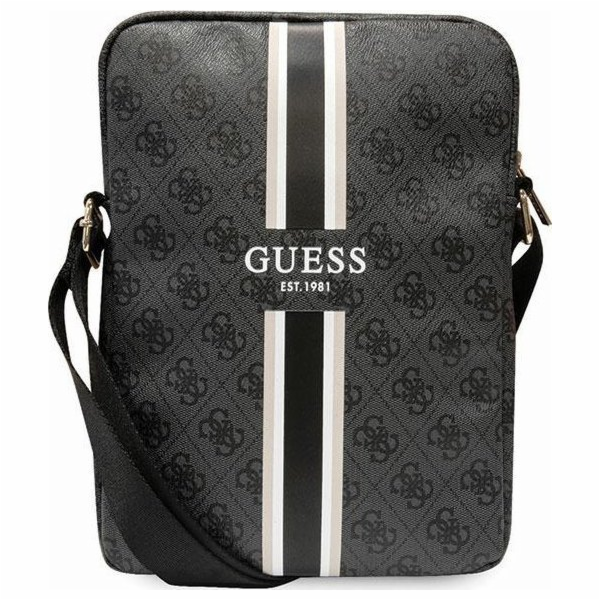 Guess PU 4G Printed Stripes Tablet Bag 10" Black Guess Ta...