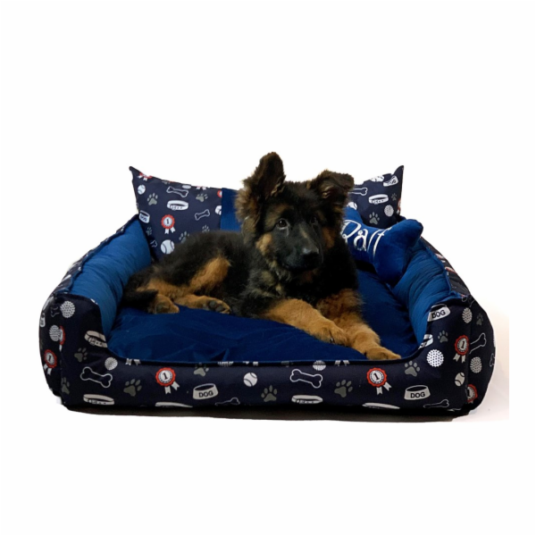 GO GIFT Pelíšek pro psa a kočku XL - tmavě modrá - 100x80...