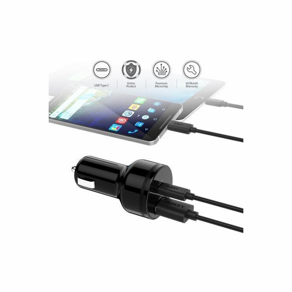 CC-Y7 Ultra rychlá nabíječka do auta 2xUSB Power Delivery...