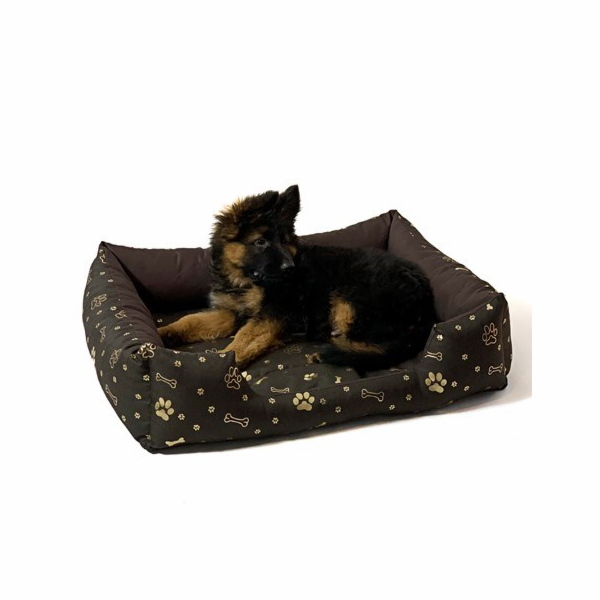 GO GIFT Pelíšek pro psa XXL - hnědý - 90x63x16 cm