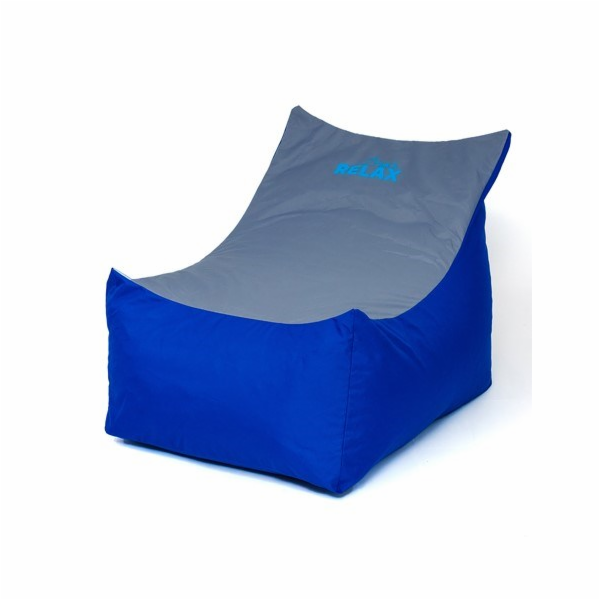 Sako taška pouffe Tron modro-šedá XXL 140 x 90 cm