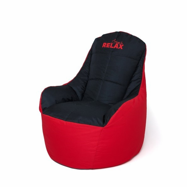 Boss červeno-černá taška Sako pouffe XXL 140 x 90 cm