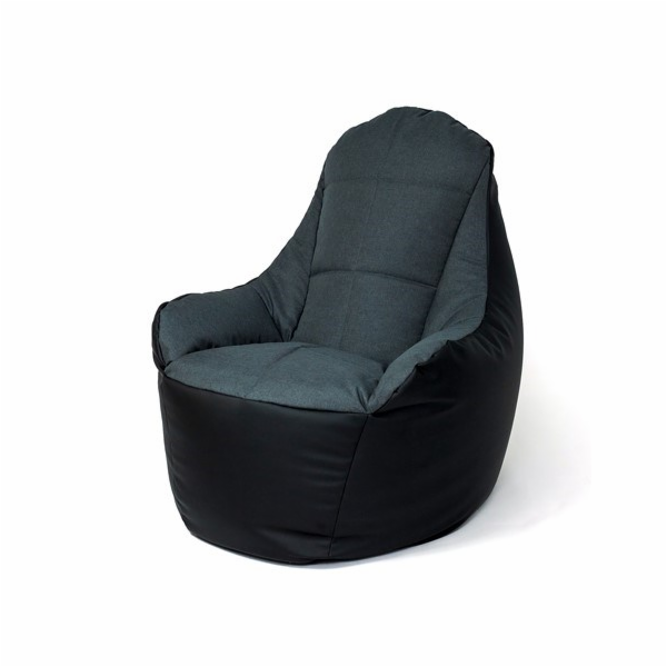 Sako Boss černo-grafitová taška pouffe XXL 140 x 90 cm