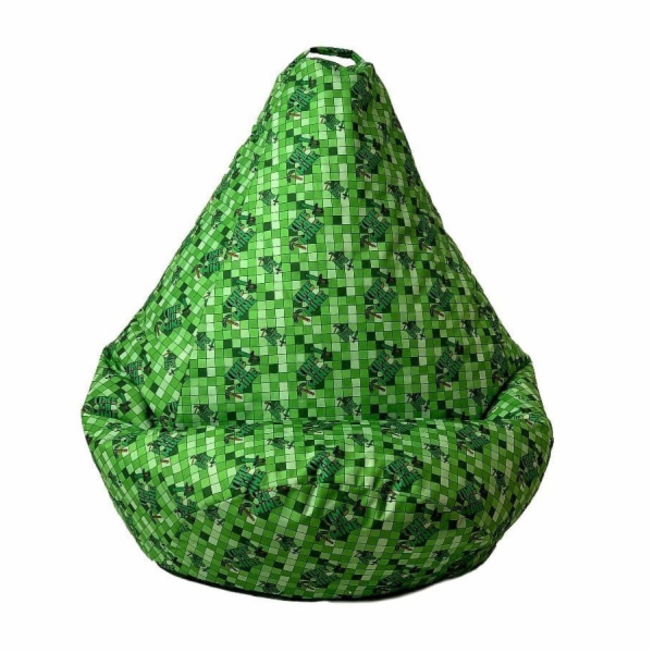 Sako bag pouffe Potisk hrušek Minecraft XL 130 x 90 cm