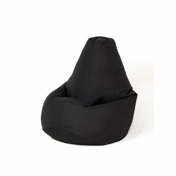 Sako taška pouffe Hruška černá XL 130 x 90 cm