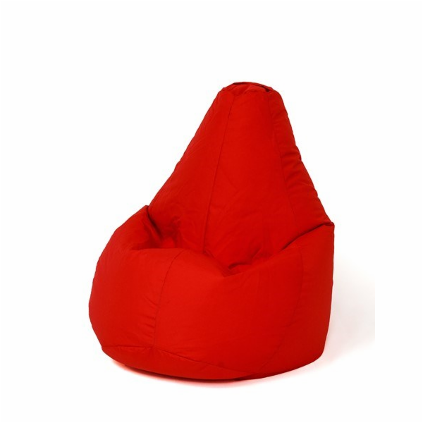 Sako taška pouffe Hruška intenzivně červená XL 130 x 90 cm