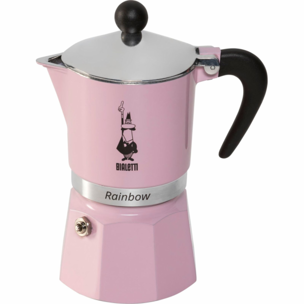 Kávovar Bialetti Primavera Rainbow 3tz 150 ml Růžová