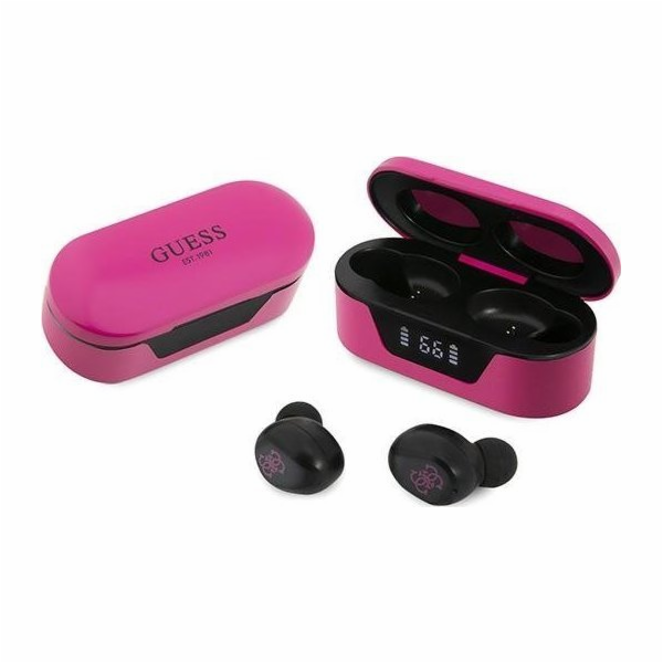 Guess True Wireless Stereo Earphones, růžová Nové