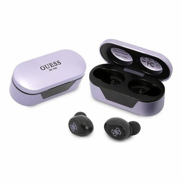 Guess True Wireless Stereo Earphones, fialová Nové