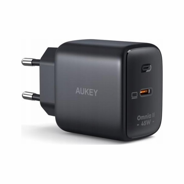 PA-B2T Black Omnia II GaN nástěnná nabíječka 1xUSB-C 45W ...