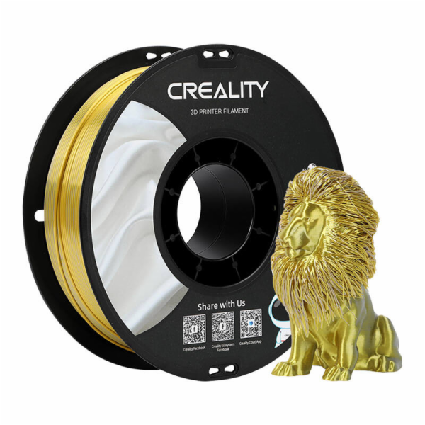 Creality CR-Silk PLA filament zlato/stříbro, 3D kazeta