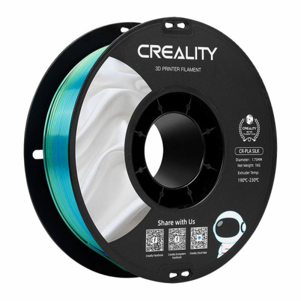 Creality CR-Silk PLA vlákno modro/zelené, 3D kazeta