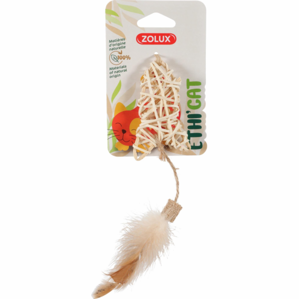 Hračka pro kočky Zolux Rattan, hnědá