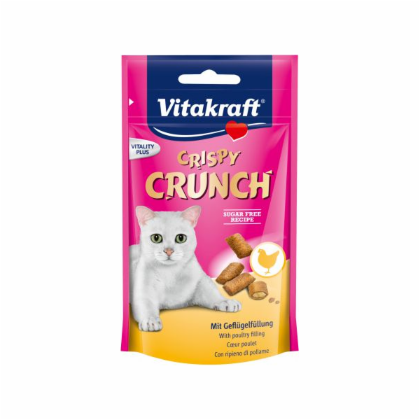 VITAKRAFT Crispy Crunch Poultry - pamlsek pro kočky - 60g
