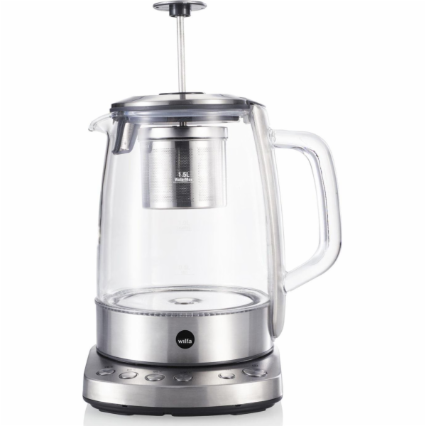 Konvice na čaj wilfa TM-1500S (1500W; ocelová barva)