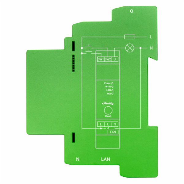 Shelly Pro Dimmer 1 DIN Rail Smart Switch, 1-channel