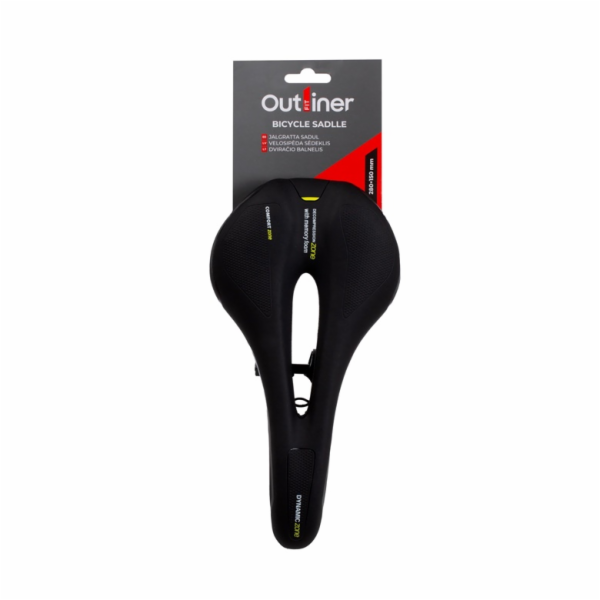 Sedlo na kolo Outliner, pěnový polyetylen, černé