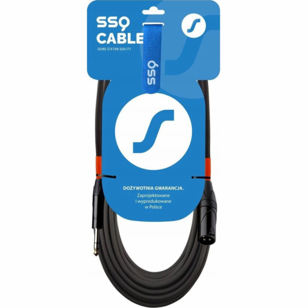SSQ JSXM10 - Kabel XLR samice - Jack stereo 6,3 mm, 10 m