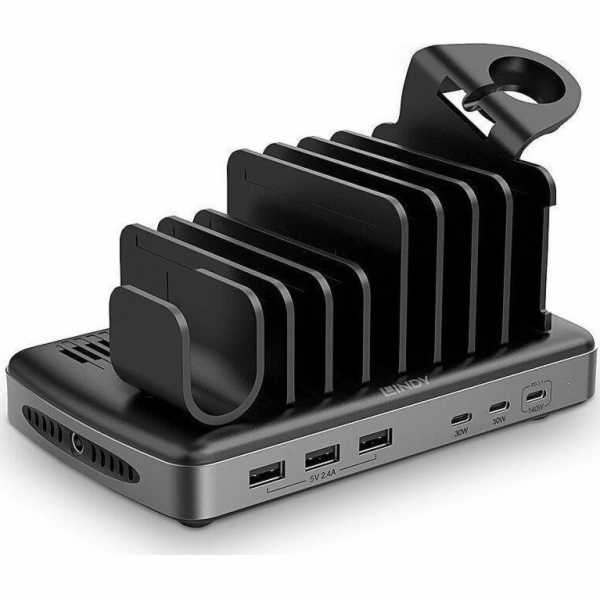 NABÍJECÍ STANICE 160W USB 6PORT/73436 LINDY