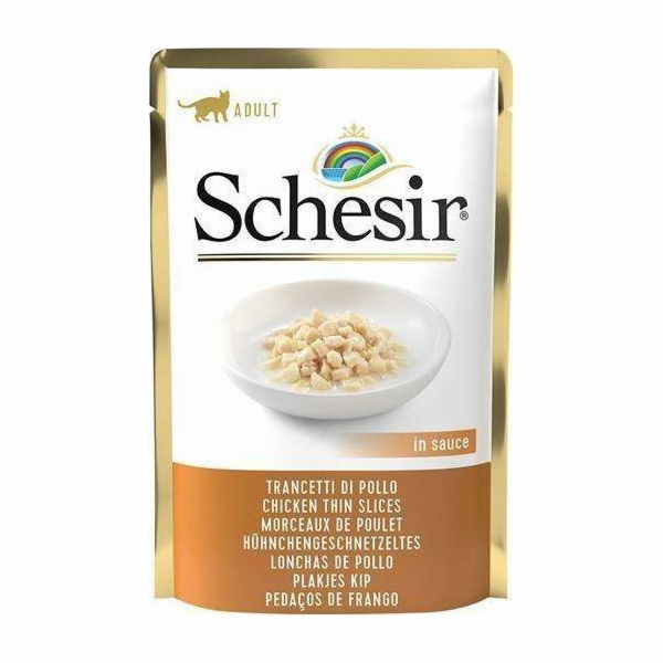 SCHESIR in sauce Chicken thin slices - mokré krmivo pro k...