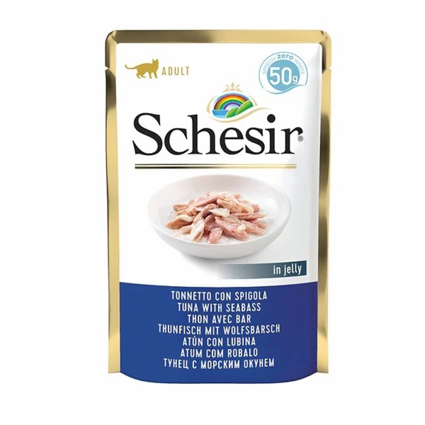 SCHESIR v želé Tuňák s mořským vlkem - mokré krmivo pro k...