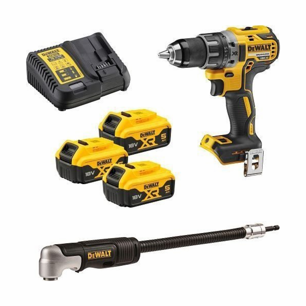 DEWALT ŠROUBOVÁK 18V DCD791P3A 70/27Nm 3x5,0Ah BL +PRAVÝ ...