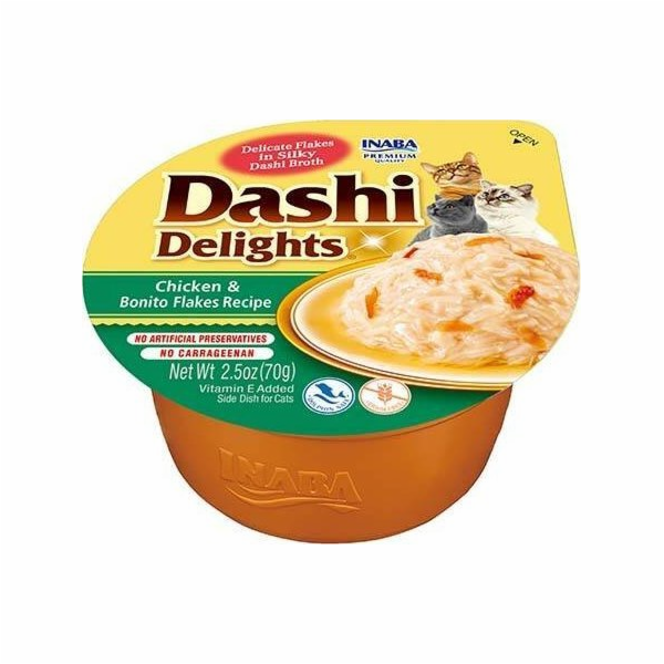 INABA Dashi Delights Chicken s bonito vločkami ve vývaru ...