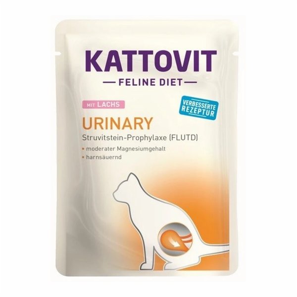 KATTOVIT Feline Diet Urinary Salmon - vlhké krmivo pro ko...
