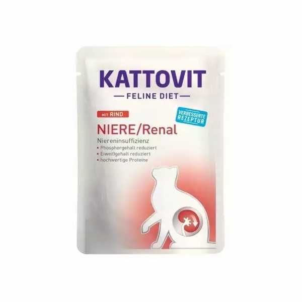 KATTOVIT SASZ NIERE/RENAL Hovězí maso 85g pro kočky