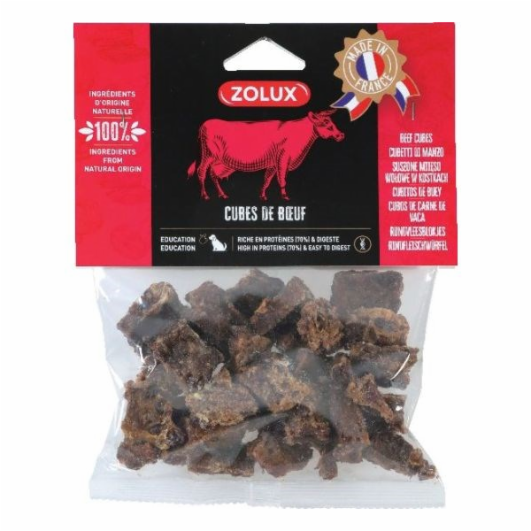 ZOLUX Hovězí kostky - pamlsek pro psy - 100g