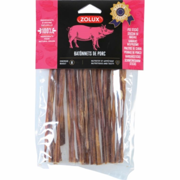 ZOLUX Tyčinky z vepřové kotlety - pamlsek pro psy - 100g