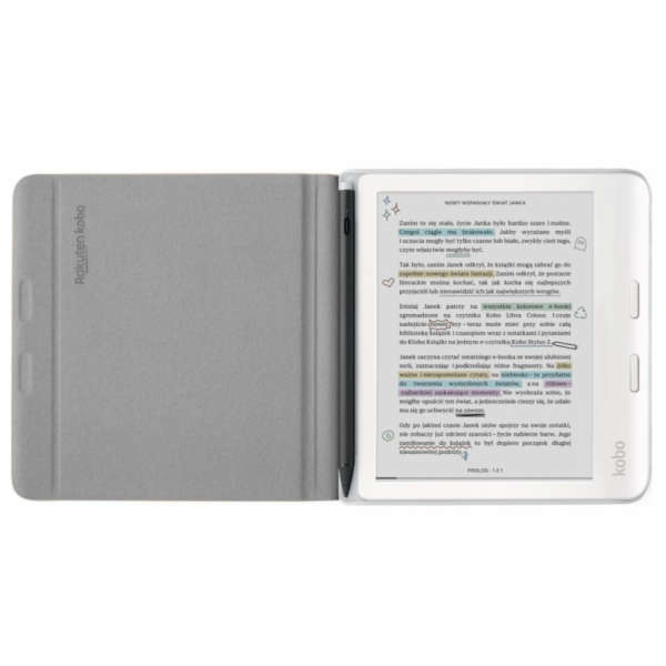 Etui Kobo Libra Color Notebook SleepCover Case Sand Beige