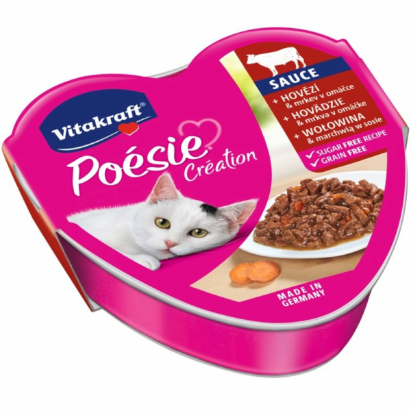 VITAKRAFT POESIE CREATION SOS hovězí/mrkev - vlhké krmivo...