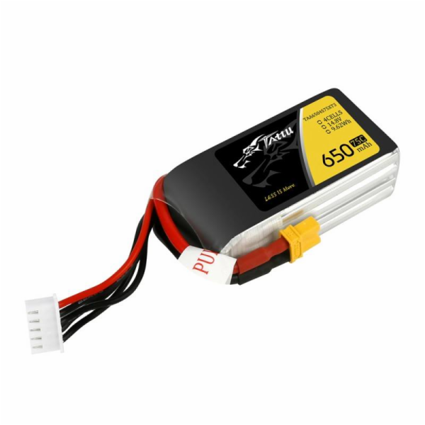 Baterie Tattu 650mAh 14,8V 75C 4S1P XT30
