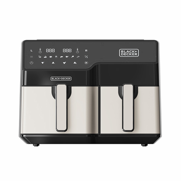 Fritéza Black+Decker, BXAF9000E, horkovzdušná, dvojitá, k...