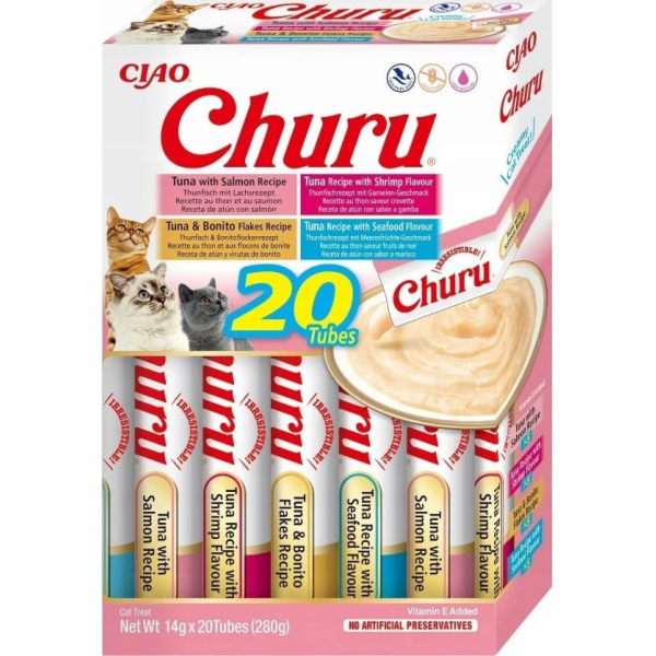 INABA Churu Variety box Seafood - pamlsek pro kočky - 20 ...