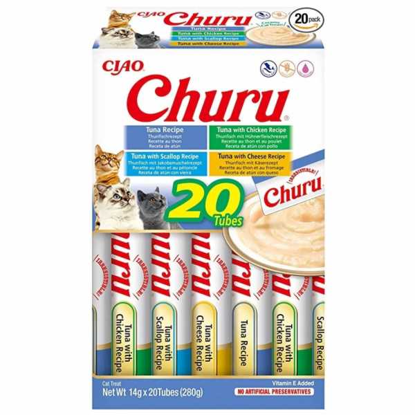 INABA Churu Variety box Tuna - pamlsek pro kočky - 20 x 14g